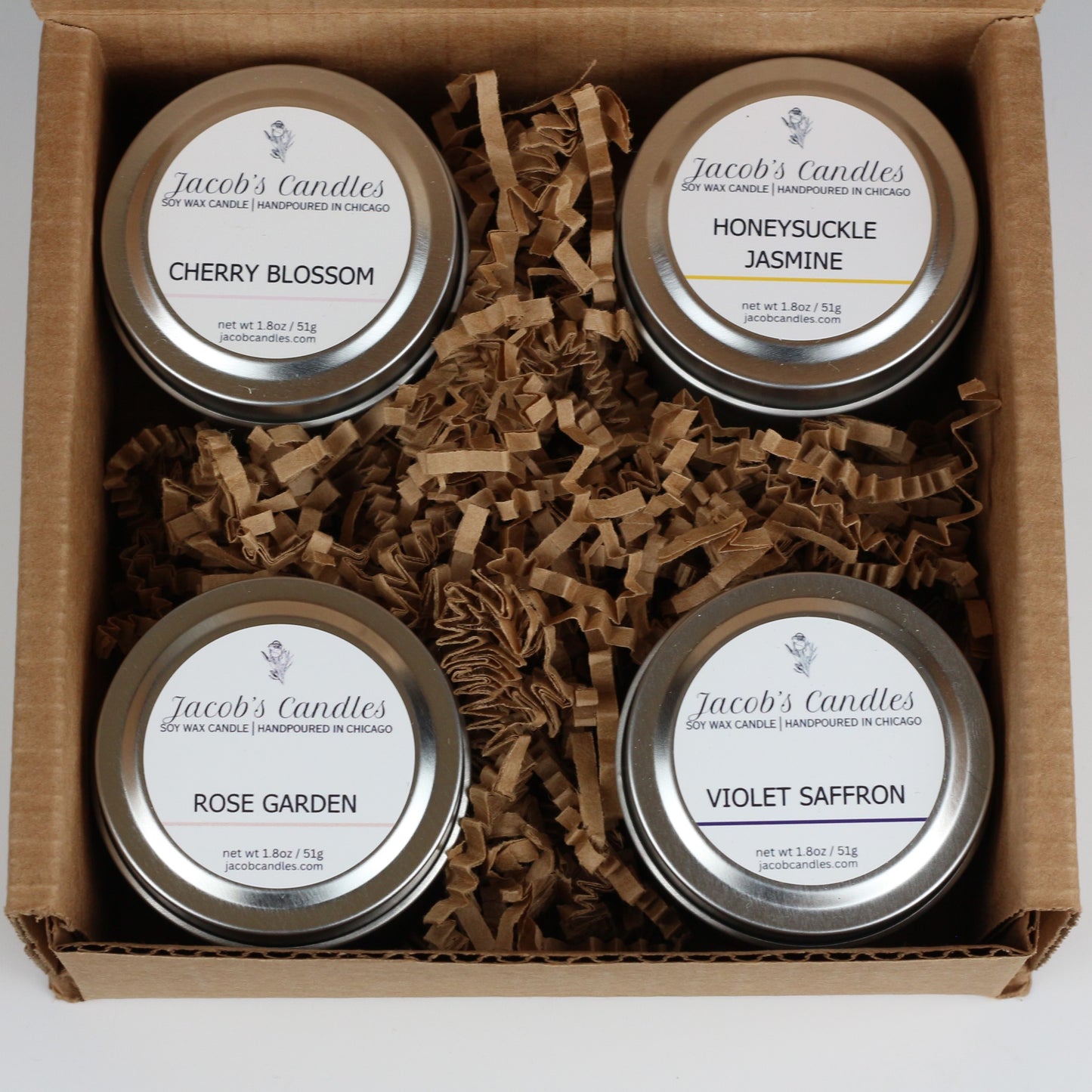 Floral Collection Discovery Set | 4 Handpoured Soy Candles
