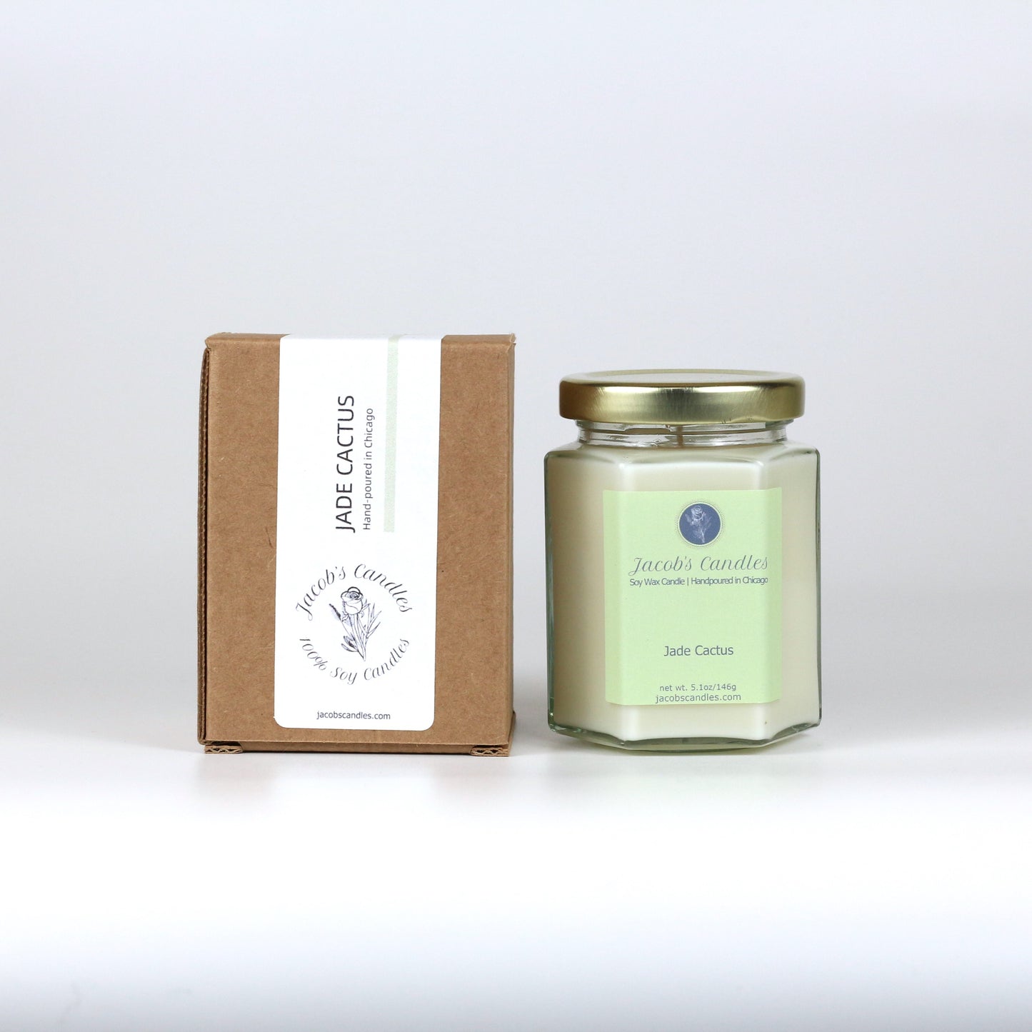 Jade Cactus | Handpoured Soy Wax Candle