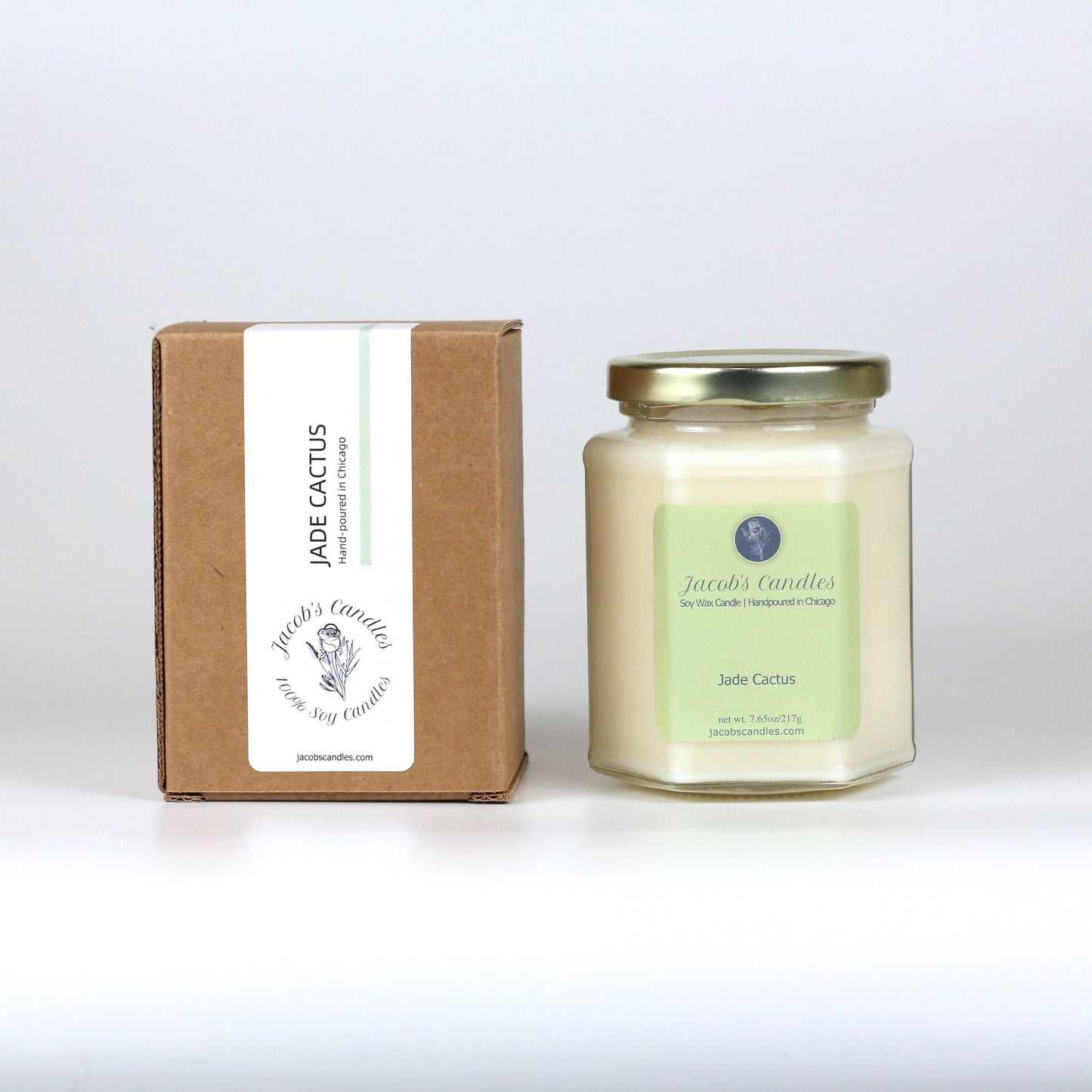 Jade Cactus | Handpoured Soy Wax Candle