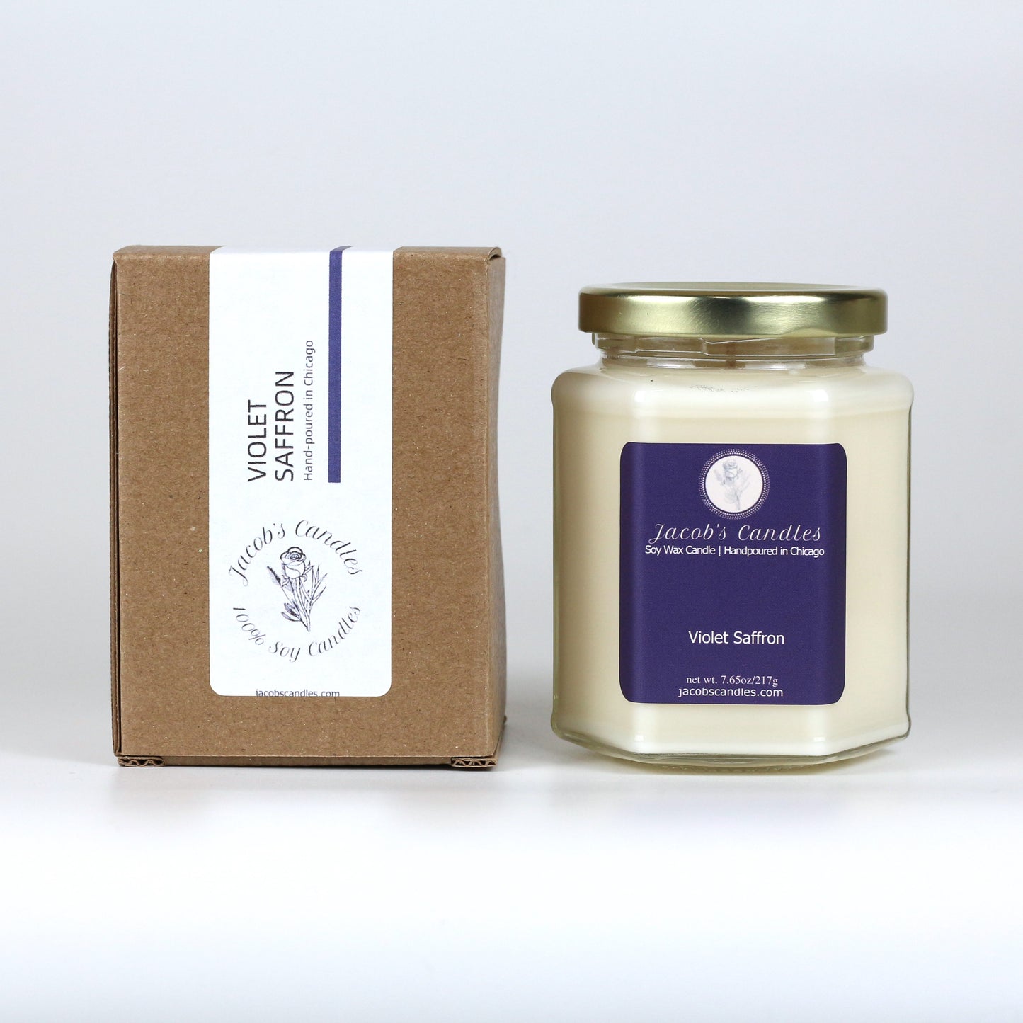 Violet Saffron | Handpoured Soy Wax Candle