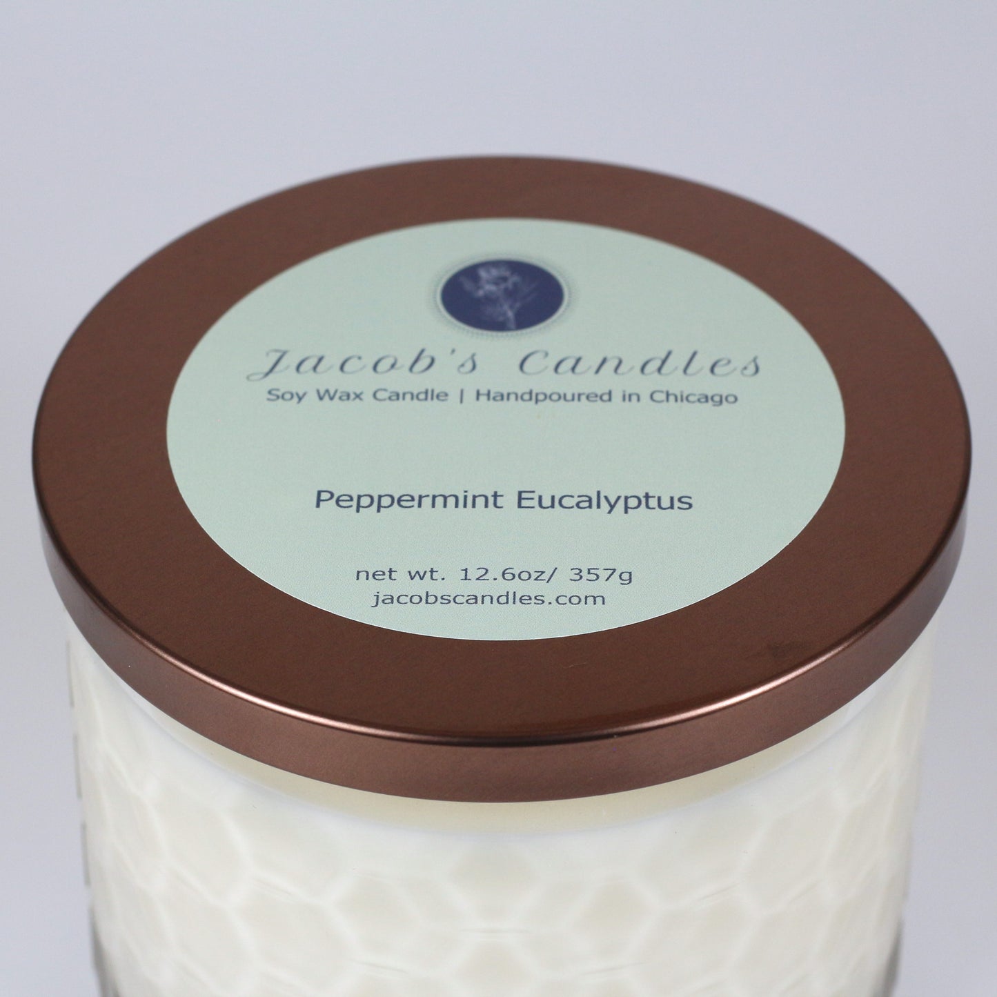 Peppermint Eucalyptus | Handpoured 3-Wick Soy Wax Candle