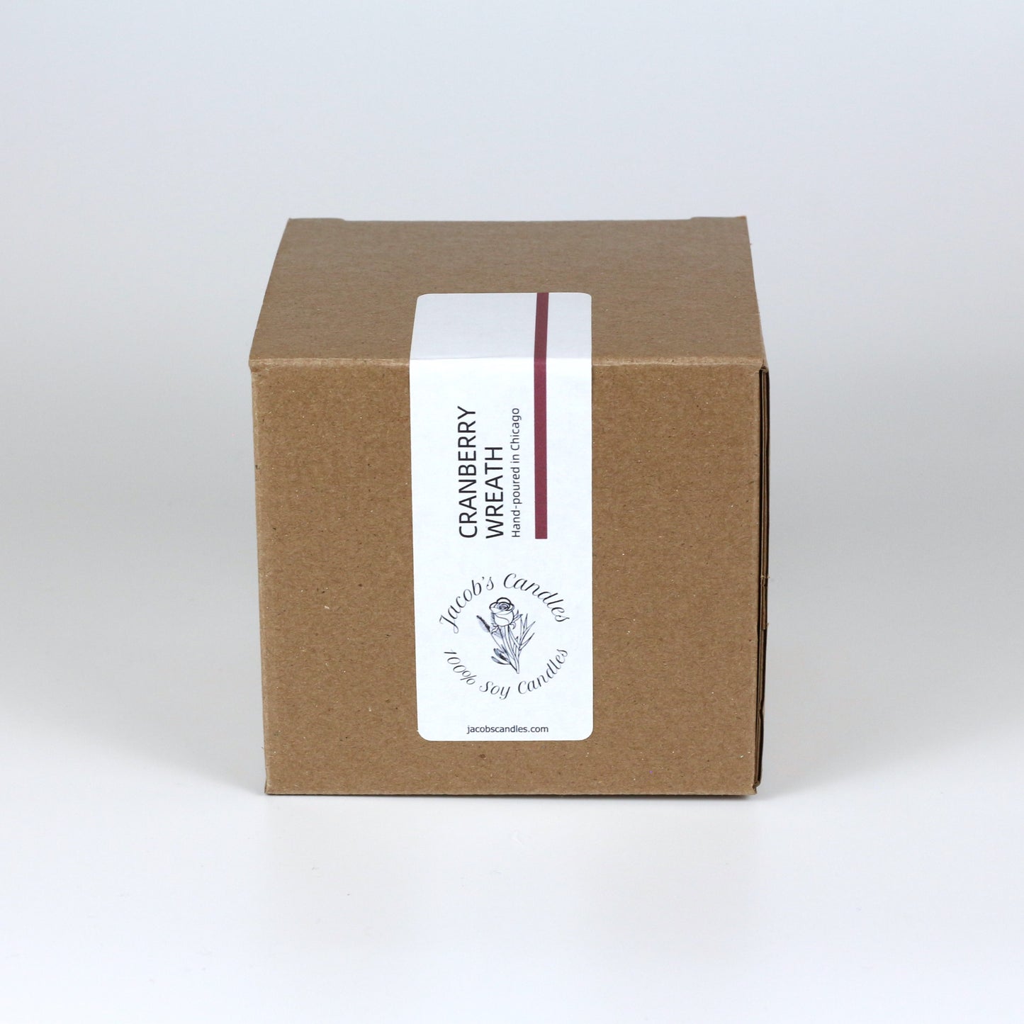Cranberry Wreath | Handpoured 3-Wick Soy Wax Candle