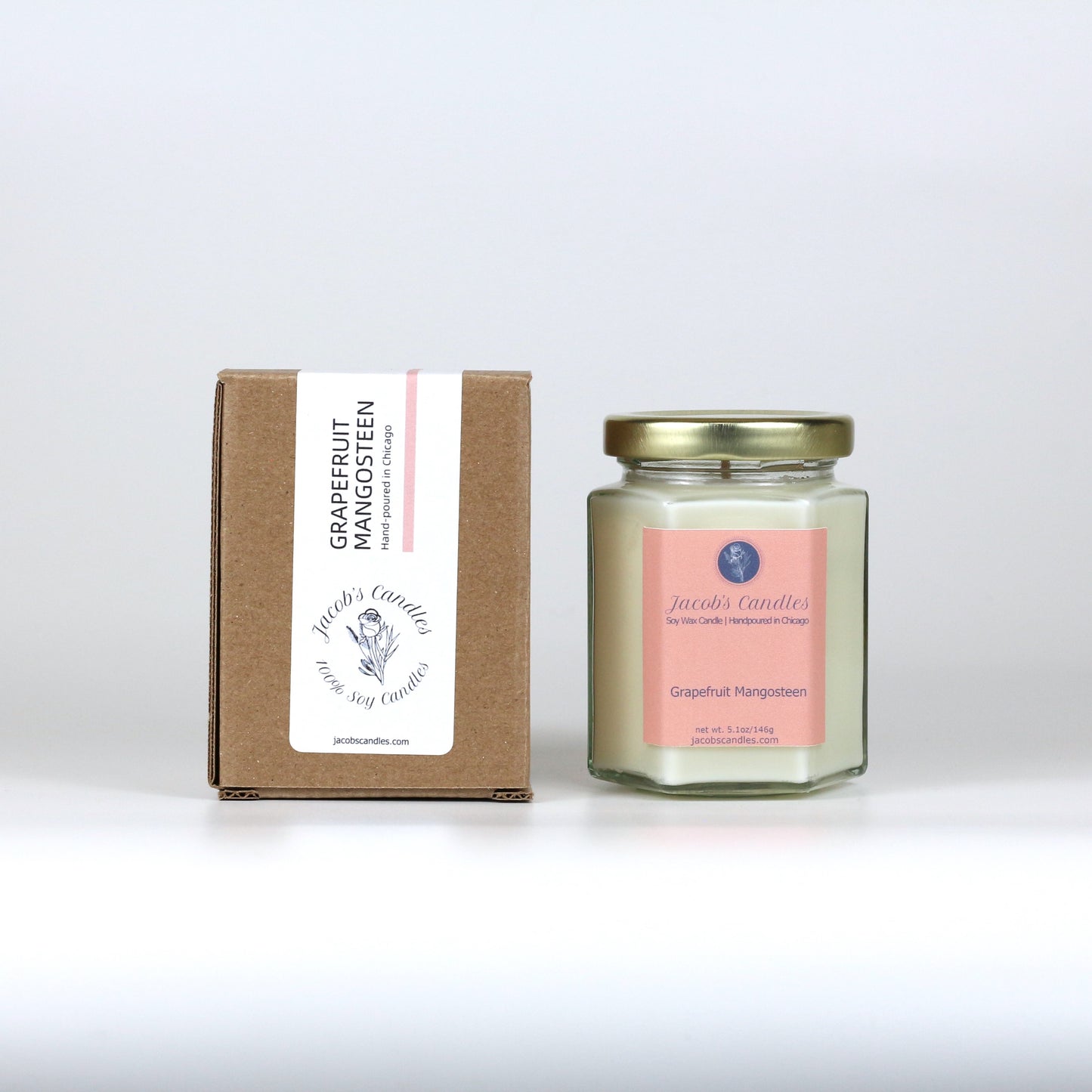 Grapefruit Mangosteen | Handpoured Soy Wax Candle