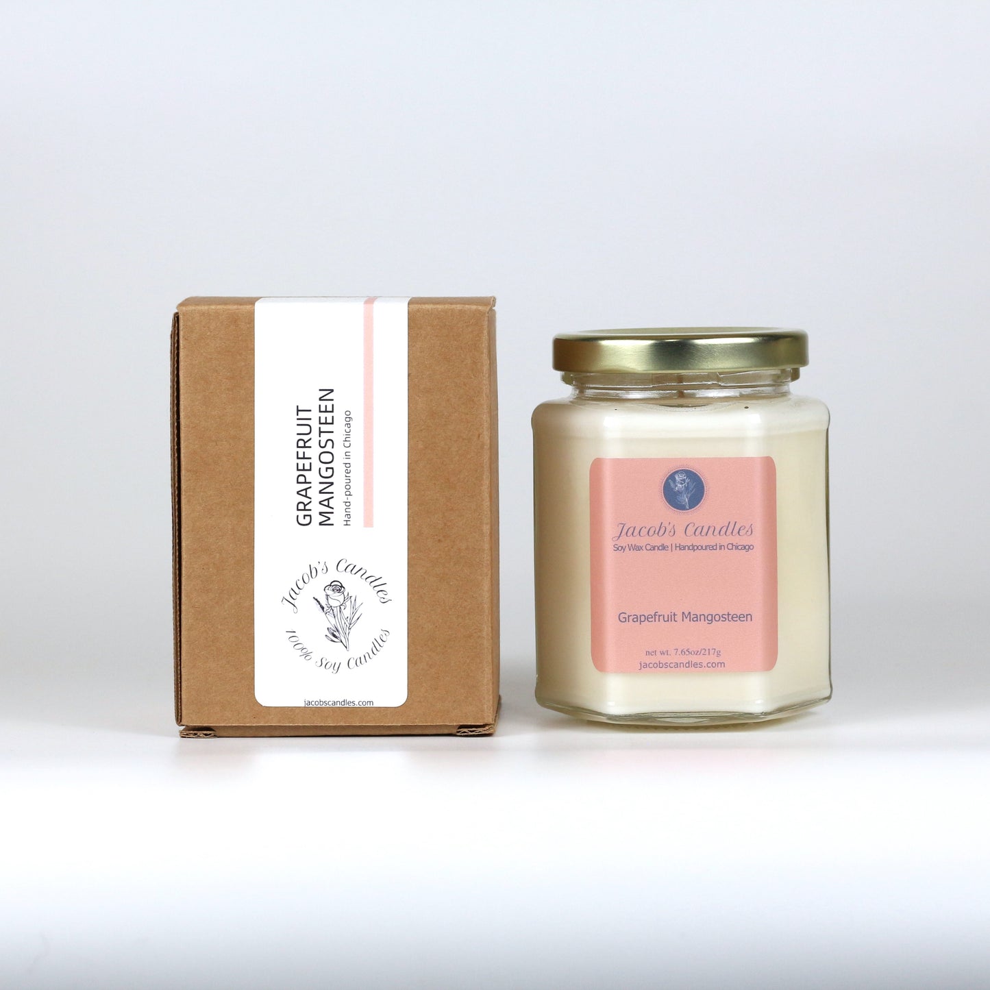 Grapefruit Mangosteen | Handpoured Soy Wax Candle