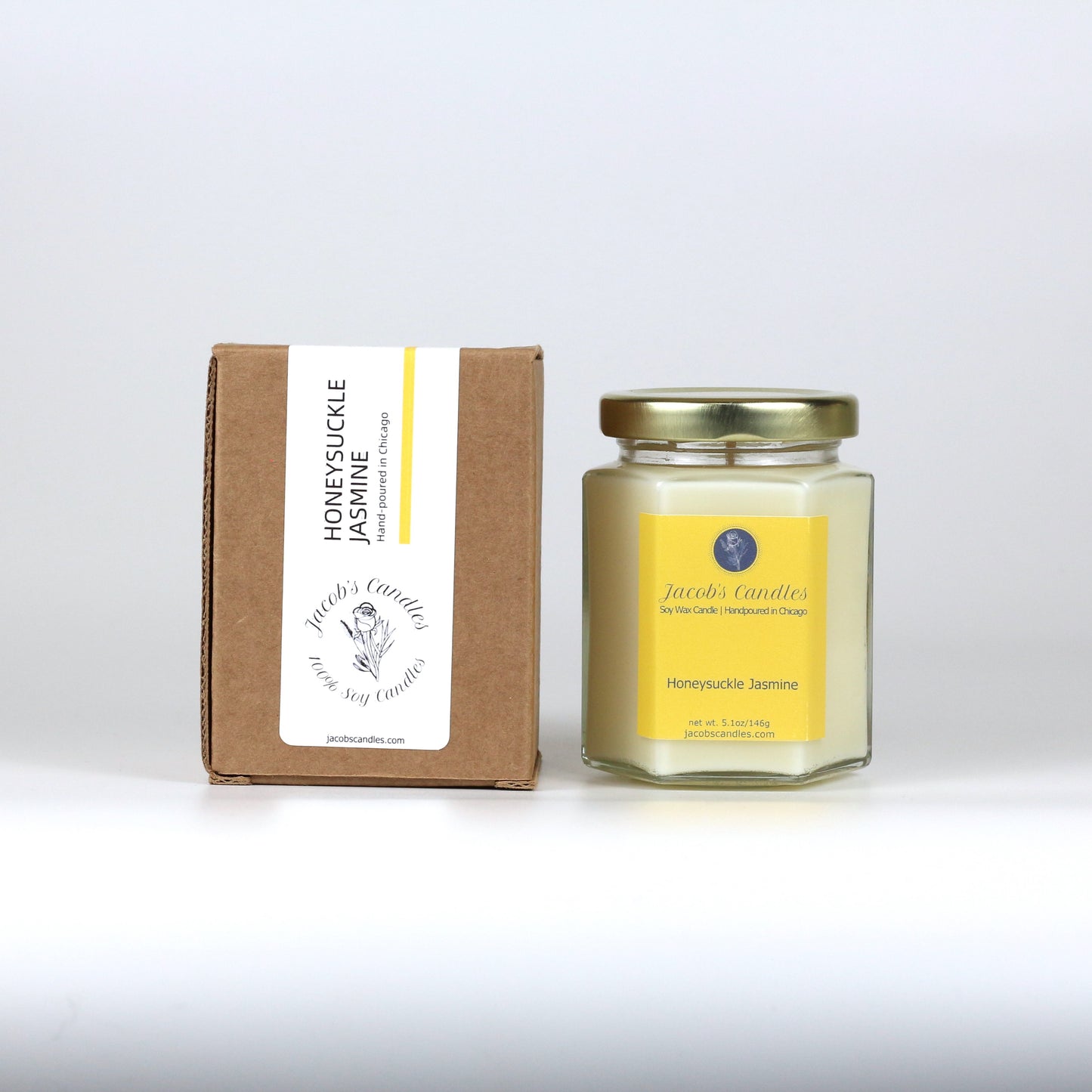 Honeysuckle Jasmine | Handpoured Soy Wax Candle