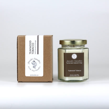 Teakwood Tobacco | Handpoured Soy Wax Candle