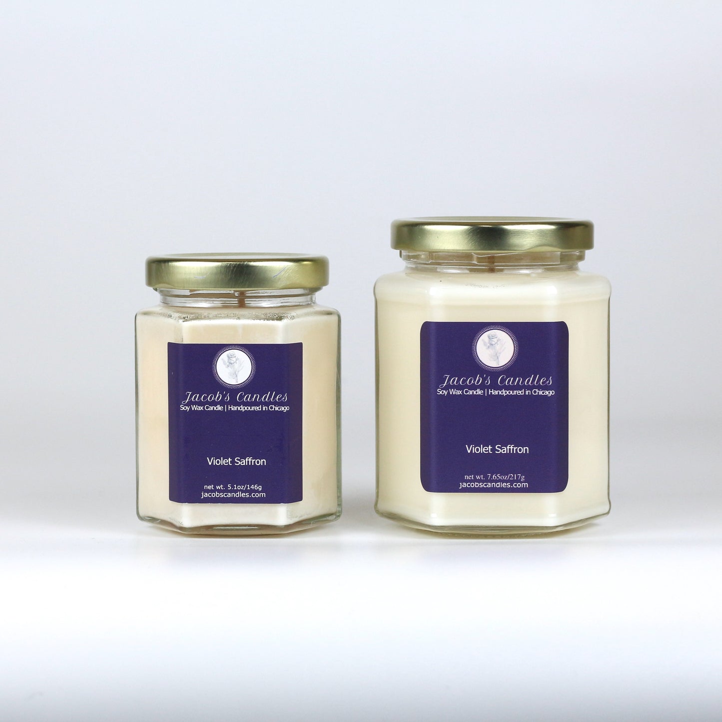 Violet Saffron | Handpoured Soy Wax Candle