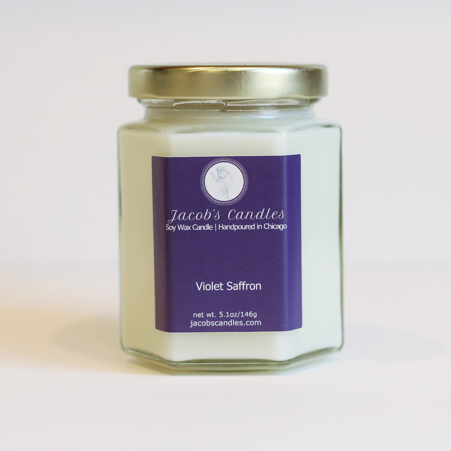 Violet Saffron | Handpoured Soy Wax Candle