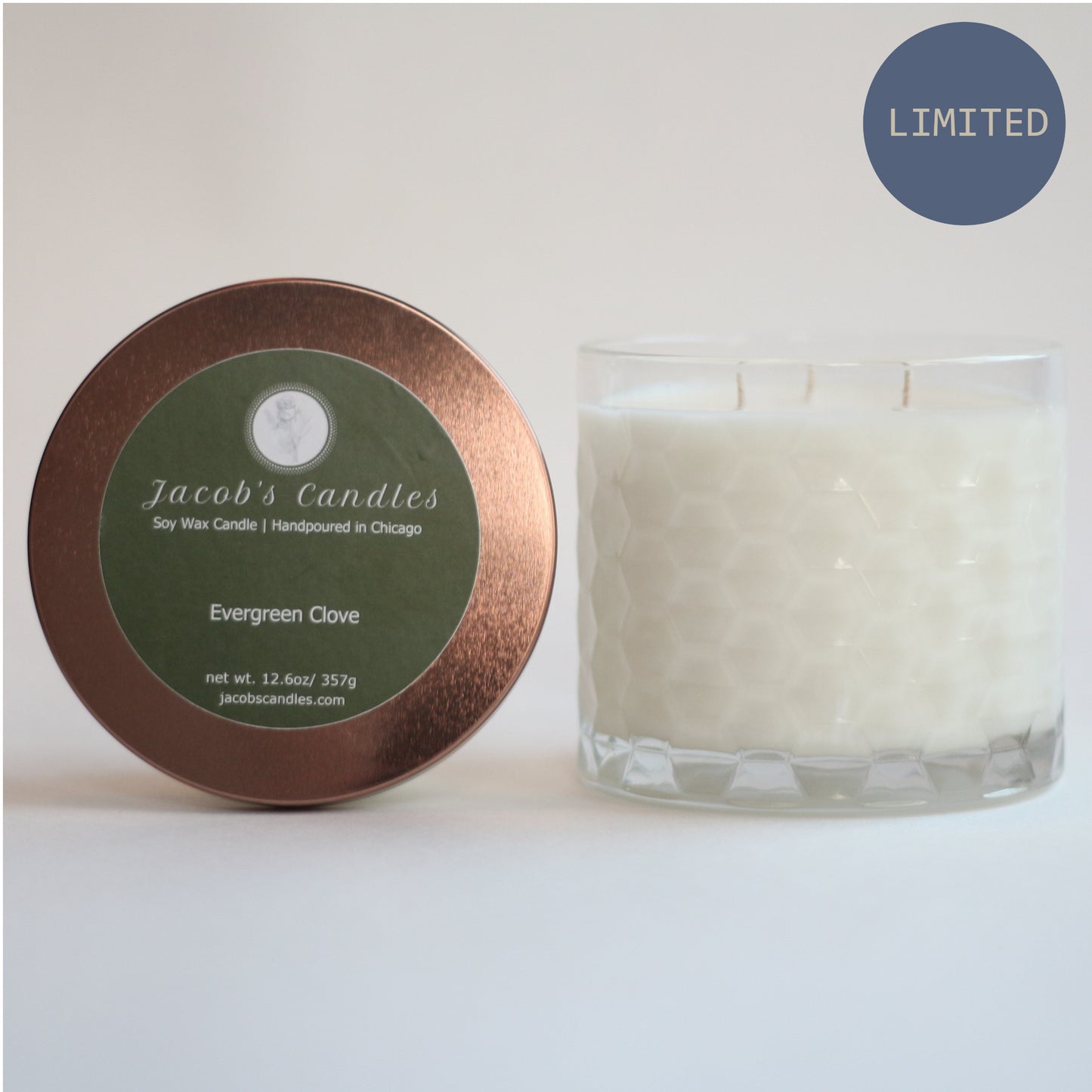 Evergreen Clove | Handpoured 3-Wick Soy Wax Candle