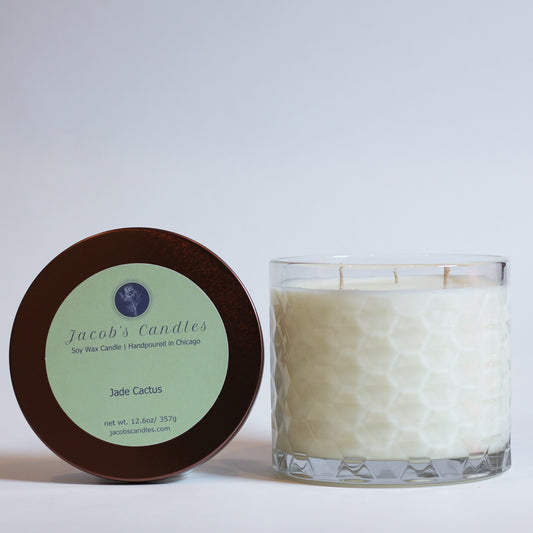 Jade Cactus | Handpoured 3-Wick Soy Wax Candle